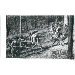 „BALLADA O SIEDMIU ZAMKACH”, statyści, atak Szwedów, fot. W. Rozmysłowicz, 1959