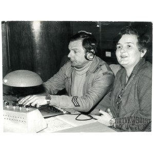ZOFIA DYBOWSKA-ALEKSANDROWICZ, praca w studiu, fot. Dąbrowiecki, lata 70.
