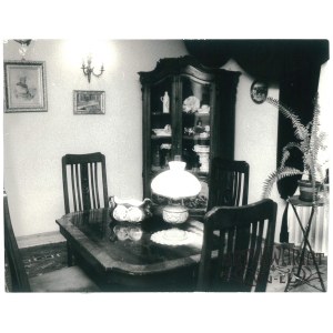 RUSSÓW, Muzeum Marii Dąbrowskiej, jadalnia pisarki, fot. E. Zybura, lata 70-80