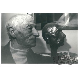 STANISŁAW TEISSEYRE, painter, stage designer, pedagogue at the Academy of Fine Arts, photo by R. Świątkowski, 1984