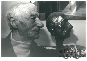 STANISŁAW TEISSEYRE, malarz, scenograf, pedagog ASP, fot. R. Świątkowski, 1984