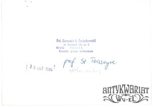 STANISŁAW TEISSEYRE, malarz, scenograf, pedagog ASP, fot. R. Świątkowski, 1984