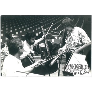 AGNIESZKA DUCZMAL, próba w Auli UAM, fot. R. Świątkowski, 1988