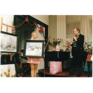 ANDRZEJ ROSIEWICZ, aukcja charytatywna, Poznań, fot. R. Świątkowski, lata 90.
