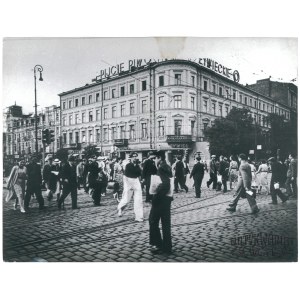 WARSZAWA, róg Al. Jerozolimskich i Marszałkowskiej, fot. CAF, 1964