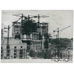 WARSAW, construction of the Palace of Culture and Science, photo by Z. Wdowinski, 1953