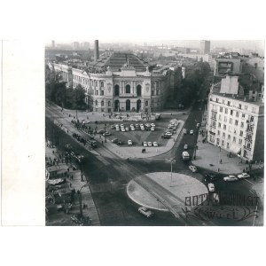 WARSZAWA, pl. Jedności Robotniczej i Politechnika, fot. Uchymiak, 1965
