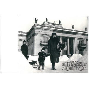 WARSZAWA, Łazienki zimą, fot. Urbanek, 1971