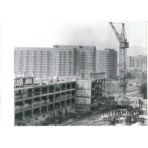 WARSZAWA, Służew nad Dolinką, budowa osiedla, fot. Rosiak, 1976