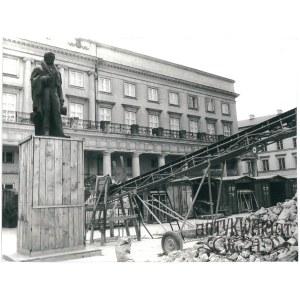 WARSZAWA, Teatr Narodowy, odbudowa, fot. S. Wojno, 1987