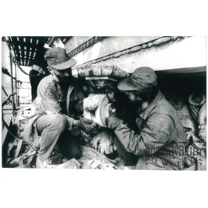 WARSZAWA, Kościół św. Anny, konserwacja fasady, fot. M. Skorupski, 1992