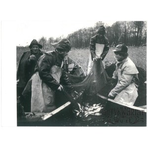 GIŻYCKO, gospodarstwo rybackie na jeziorze Kisajno, fot. CAF, 1973