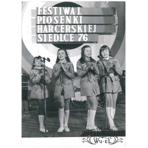 SIEDLCE, Festiwal Piosenki Harcerskiej, zespół „Wesoły Skrzatek”, fot. Dąbrowiecki, 1976
