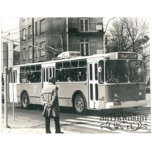 LUBLIN, radzieckie trolejbusy na ulicach miasta, fot. Jaśkiewicz, 4.05.1976