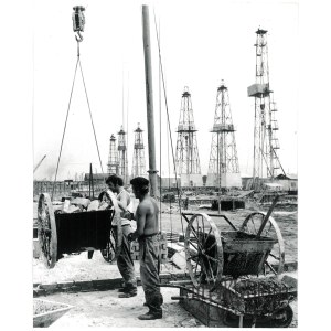 ŁĘCZNA, Lubelskie Zagłębie Węglowe, budowa zaplecza technicznego, fot. Jaśkiewicz, lata 70.