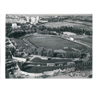 RZESZÓW, stadion KS Stal z lotu ptaka, fot. Kwiatkowski, 6.07.1970