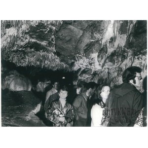 CHĘCINY (pow. Kielce), Jaskinia Raj, Sala Stalaktytowa, fot. Wawrzynkiewicz, 11.06.1972
