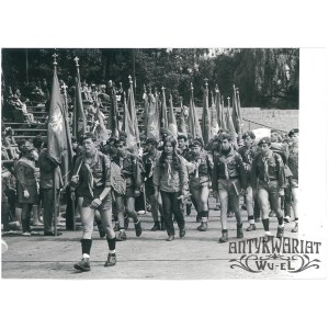 KIELCE, Zlot Harcerzy Ziemi Kieleckiej, XIII Rajd Świętokrzyski, fot. Wawrzynkiewicz, 6.06.1971