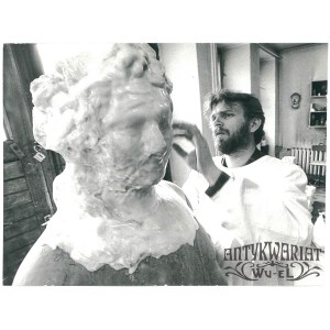 BIAŁYSTOK, konserwacja rzeźb Pałacu Branickich, fot. CAF, 1993