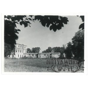 GŁOWBITY, barokowy pałac rodu Boehmów (przed spaleniem), fot. Dąbrowski, 1949