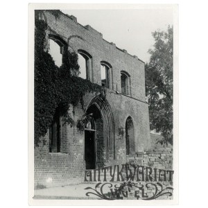 MORĄG (pow. Ostróda), ratusz - elewacja południowa, fot. Dąbrowski, 1948