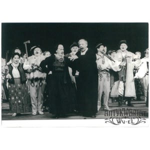 „KRAKOWIACY I GÓRALE”, próba w Teatrze Wielkim w Warszawie, fot. CAF, 1991