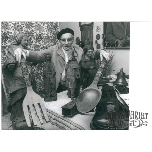 JAN LUBOMIRSKI, kolekcjoner sztuki ludowej Warmii, fot. CAF