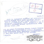 MŚCICE (woj. koszalińskie), śmigłowiec Mi-2 do wysiewu nawozów, fot. CAF, 1977