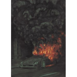 D. W. Karolak (b. 1992), Burning Lamborghini, 2022