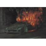 D. W. Karolak (b. 1992), Burning Lamborghini, 2022