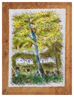 Michele Cascella, ..e la mimosa lassù sul colle