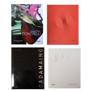Sada 4 katalogů galerie TornabuoniArte (Turi Simeti, Dadamaino, Alberto Biasi, Gioacchino Pontrelli)