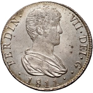 Španělsko, Ferdinand VII, 4 realy 1811 V SG, Valencie
