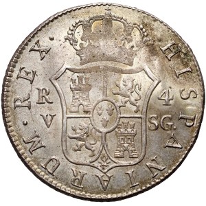 Španělsko, Ferdinand VII, 4 realy 1811 V SG, Valencie