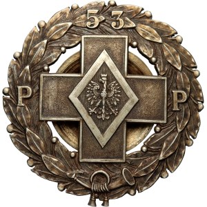 II RP, odznaka 53 Pułku Strzelców Kresowych ze Stryja