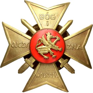 II RP, gold badge of the Union of Insurgents and Warriors District VIII