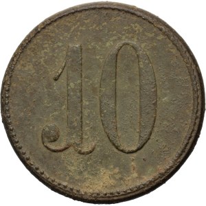 Rosja, 10 kopiejek, żeton kantynowy, 6 Pułk Libawski