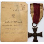 Second Republic, Cross of Valor, along with an ID card