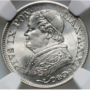 Vatican, Pius IX, 10 Soldi 1868 R, Rome