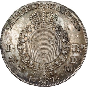 Sweden, Gustav III, Riksdaler 1776 OL, Stockholm