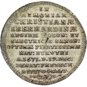 Augustus II the Strong, commemorative bicorn 1727, Dresden