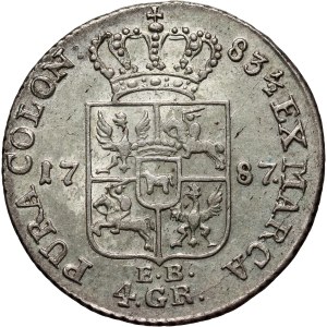 Stanislaw August Poniatowski, zloty (4 grosze) 1787 EB, Warsaw