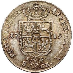 Stanisław August Poniatowski, two-zloty (8 groszy) 1789 EB, Warsaw