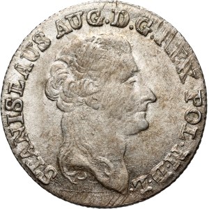 Stanislaw August Poniatowski, zloty (4 grosze) 1791 EB, Warsaw