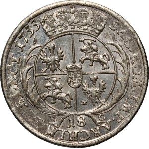 August III, ort 1755 EC, Leipzig