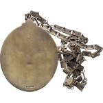 II RP, Borough Head badge with original chain, Lopienski Brothers, Warsaw
