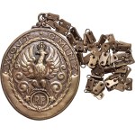 II RP, Borough Head badge with original chain, Lopienski Brothers, Warsaw