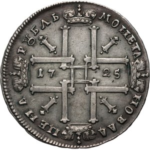Russia, Peter I, Rouble 1725, Red Mint