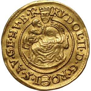 Hungary, Rudolf II, Ducat 1598 KB, Kremnica