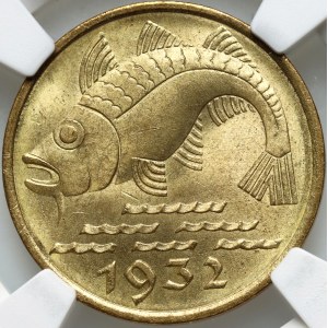 Free City of Danzig, 10 fenig 1932, Berlin